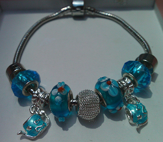 trollbead charm bracelet blue